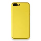 Nettech Apple iPhone 7 Plus Uyumlu Coco Leather Seri Arka Koruma Kılıf (Sarı) NT86068