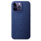 Nettech Apple iPhone 13 Pro Max Uyumlu Spor Deri Seri Arka Koruma Kılıf (Lacivert) NT101441