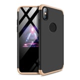 Nettech Apple iPhone XS Max Uyumlu Ön Arka Koruma Arka Koruma Kılıf (Gold) VR11846