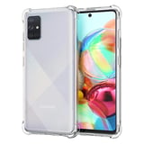 Nettech Samsung Galaxy A71 Uyumlu Rarroz Seri Arka Koruma Kılıf (Şeffaf) NT80204