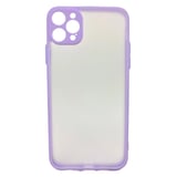 Nettech Apple iPhone 12 Pro Max Uyumlu Kontrast Renkli Tuş Seri Arka Koruma Kılıf (Lila) NT88635