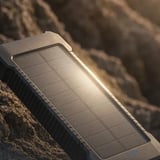 Güneş Enerjili Solar Powerbank 10000mah Led Işıklı