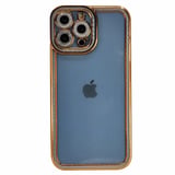 Nettech Apple iPhone 13 Pro Max Uyumlu Lüx Kristal Seri Arka Koruma Kılıf (Şeffaf) NT97100