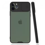Nettech Apple iPhone 12 Pro Max Uyumlu Platin Kamera Kızaklı Arka Koruma Kılıf (Siyah) NT84747