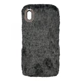 Nettech Apple iPhone XS Max Uyumlu Peluş Arka Koruma Kılıf (Siyah) VR12882