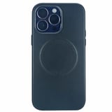 Nettech Apple iPhone 13 Pro Uyumlu Deri Magsafe Seri Arka Koruma Kılıf (Siyah) NT100561
