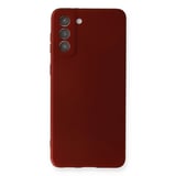 Nettech Samsung Galaxy S21 Plus Uyumlu Suide Arka Koruma Kılıf (Bordo) NT84363