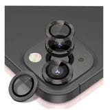 Nettech Apple iPhone 15 Uyumlu Alüminyum Seri Kamera Cam Koruyucu (Siyah) NT103741