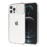 Nettech Apple iPhone 12 Pro Uyumlu Şeffaf Kamera Kızaklı Arka Koruma Kılıf (Şeffaf) NT91271