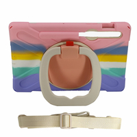 Nettech Samsung Galaxy Tab S7 SM-T870 11 İnc Wi-Fi 6 GB Uyumlu Armor 360 Arka Koruma (Pembe) NT-95959