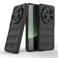 Xiaomi Mi 13 Ultra Kılıf Esnek TPU Oyuklu Arka Yüzey Tasarımlı Zore Etnik Silikon Kapak - Siyah