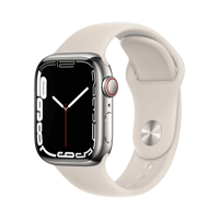 Apple Watch Series 7 - Paslanmaz Çelik - 41mm - Cellular - Gümüş