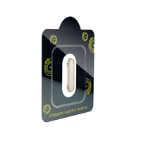 Apple iPhone 16 Serisi Uyumlu Metal Alaşımlı Hassas Dokunmatik Kamera Denetim Butonu Koruyucu - Beyaz