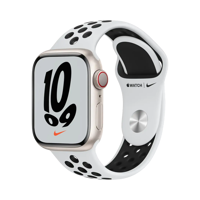 Apple Watch Series 7 Nike - Alüminyum - 41mm - Cellular - Yıldız Işığı