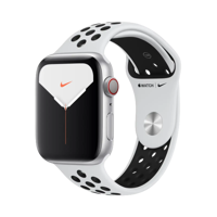 Apple Watch Series 5 Nike - Alüminyum - 44mm - GPS + Cellular - Gümüş