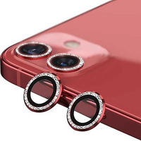 Nettech Apple iPhone 11 Pro Uyumlu Diamond Taşlı Model Kamera Cam Koruyucu (Kırmızı) NT-110751