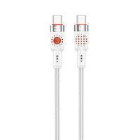 Nettech NT-DC32 60W Plastik 100 Cm Type-C To Type-C Şarj ve Data Kablosu (Gri) NT-108299