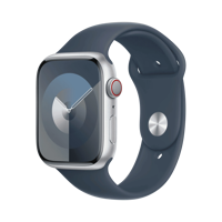 Apple Watch Series 9 - Alüminyum - 45mm - Cellular - Gümüş