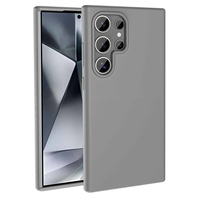 Galaxy S24 Ultra Kılıf Magsafe Şarj Özellikli Sıvı Teknolojili Silinebilir Sert Zore Kivi Kapak - Koyu Gri