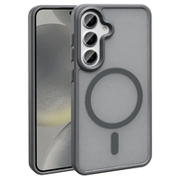 Galaxy S23 FE Kılıf Magsafe Şarj Özellikli Mat Arka Yüzey Zore Sio Kapak - Gri