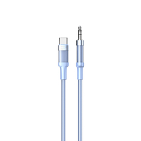 Nettech NT-AC07 Plastik 100 Cm Type-C To Aux Kablosu (Mavi) NT-108331