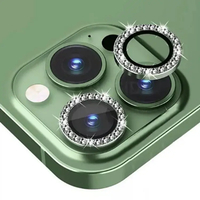 Nettech Apple iPhone 13 Pro Max Uyumlu Diamond Taşlı Model Kamera Cam Koruyucu (Yeşil) NT-98915