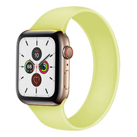 Nettech Apple Watch Seri 42/44 mm Uyumlu Silikon Kordon (Sarı) NT-91419