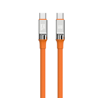 Nettech NT-DC29 60W Plastik 100 Cm Type-C To Type-C Şarj ve Data Kablosu (Turuncu) NT-108291