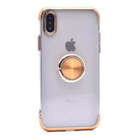 Nettech Apple iPhone X Uyumlu Gess Seri Arka Koruma Kılıf (Gold) NT-81548