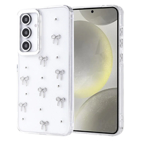 Galaxy S24 FE Kılıf Airbag Tasarımlı Simli Şeffaf Zore Kutup Kapak - Fiyonk