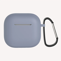 Apple Airpods 4 Zore Standart Silikon Kılıf - Lavendery Gray