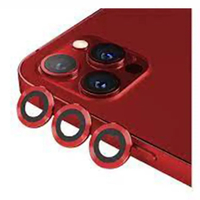 Nettech Apple iPhone 13 Pro Max Uyumlu Damla Model 3in Kamera Cam Koruyucu (Kırmızı) NT-96976