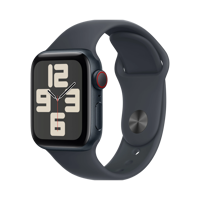 Apple Watch SE - Alüminyum - 40mm - Cellular - Gece yarısı