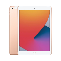 Apple iPad (8. Nesil) - 128 GB - 10.2" - Cellular - Altın