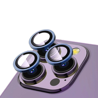 Apple iPhone 15 Pro Zore CL-12 Premium Safir Parmak İzi Bırakmayan Anti-Reflective Kamera Lens Koruyucu - Midnight