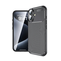 Apple iPhone 16 Plus Kılıf Zore Negro Silikon Kapak - Siyah