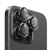 Nettech Apple iPhone 16 Pro Max Uyumlu Safir Lens Kamera Cam Koruyucu (Siyah) NT-110820