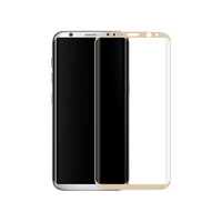 Helt Samsung Galaxy G950 S8 Uyumlu 3D SuperGlass Full Cam Koruyucu (Gold) VR-9533