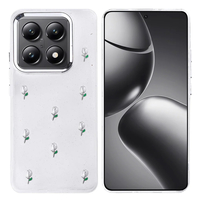 Xiaomi 14T Pro Kılıf Airbag Tasarımlı Simli Şeffaf Zore Kutup Kapak - Lale