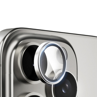 Nettech Apple iPhone 16 Pro Max Uyumlu Alüminyum Seri Kamera Cam Koruyucu (Gri) NT-111115