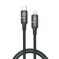 Nettech NT-DC39 30W Plastik 100 Cm Type-C To Lightning Şarj ve Data Kablosu (Siyah) NT-108308