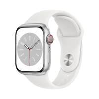 Apple Watch Series 8 - Alüminyum - 41mm - Cellular - Gümüş