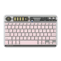 Nettech Şeffaf Klavye (Pembe) NT-104885