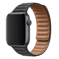 Nettech Apple Watch Seri 42/44 mm Uyumlu Buff Seri Kordon (Siyah) NT-102941