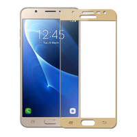 Helt Samsung Galaxy J510 J5 2016 Uyumlu 3D SuperGlass Full Cam Koruyucu (Gold) NT-17143