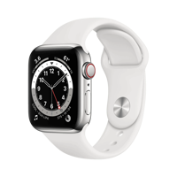 Apple Watch Series 6 - Paslanmaz Çelik - 40mm - Cellular - Gümüş