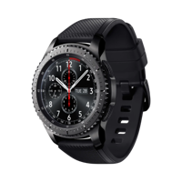 Samsung Gear S3 Frontier - Paslanmaz Çelik - 49mm - Bluetooth Wi-Fi - Siyah