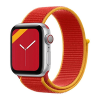 Nettech Apple Watch Seri 44/42 mm Uyumlu İp Örgülü Kordon (Kırmızı) NT-91393