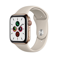Apple Watch Series 5 - Paslanmaz Çelik - 44mm - Cellular - Altın
