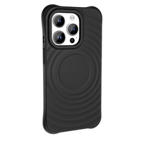 Apple iPhone 14 Pro Max Magsafe Şarj Özellikli Airbagli Mat Görünümlü Zore Hepi Kapak - Siyah